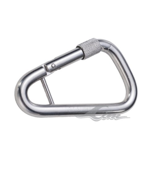 TRIANGLE SNAP HOOK 316,LARGE  WITH SAFETY SCREW AND BAR-1086